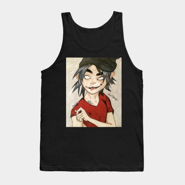 2D - beanie Tank Top by PuddinGal4302